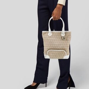 Fendi Zucchino Canvas Tote Bag